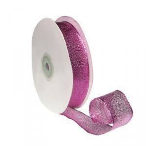 Nastro glitter animato rosa - 25 mm x 25 mt