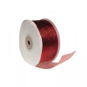 Nastro metal rosso - 38 mm x 25 mt