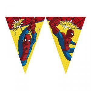 Festone bandierine triangolari ultimate spiderman - 230 cm