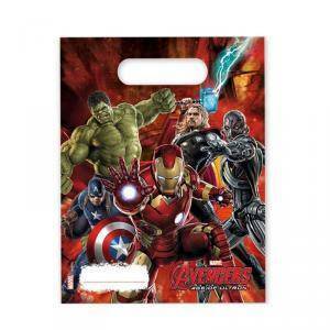 Set 6 sacchetti regalo avengers age of ultron - cm 23 x 16.5