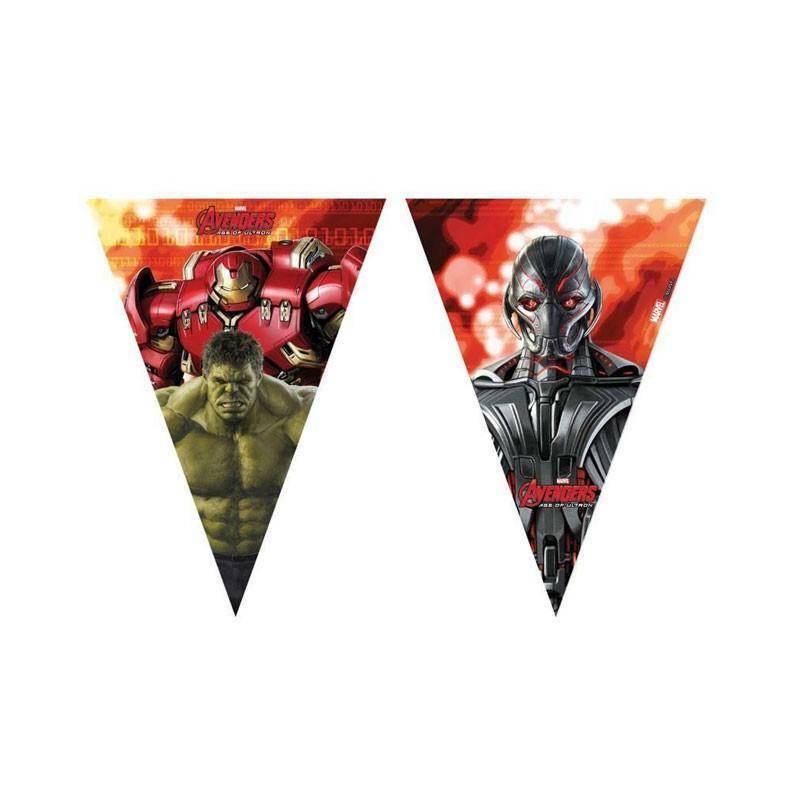 disney disney festone bandierine triangolari 230 cm - avengers age of ultron