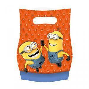 Set 6 sacchetti regalo minions - cm 23x16,5