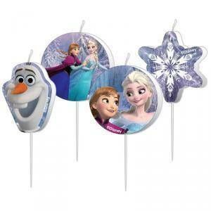 Set 4 candele 3 cm - frozen