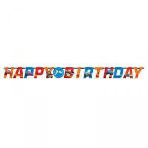 Festone happy birthday cars - 170 cm