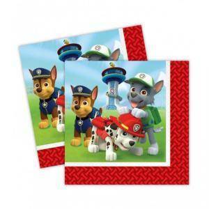 Tovaglioli carta 33x33cm paw patrol - 20 pezzi