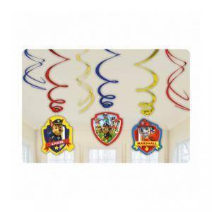 Set 6 pendenti per scenografia - paw patrol