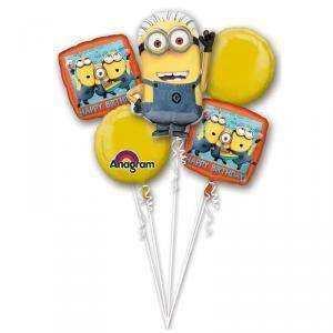 Bouquet di palloni foil minions