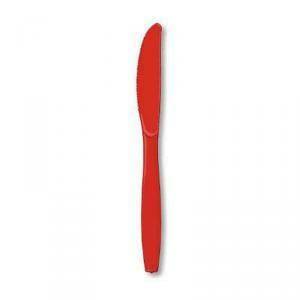 Coltello in plastica set 24 pz - rosso