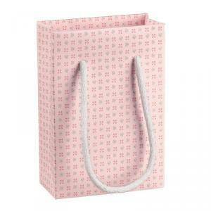 Shopper box 160x80x230 mm con cordino - bloom rosa