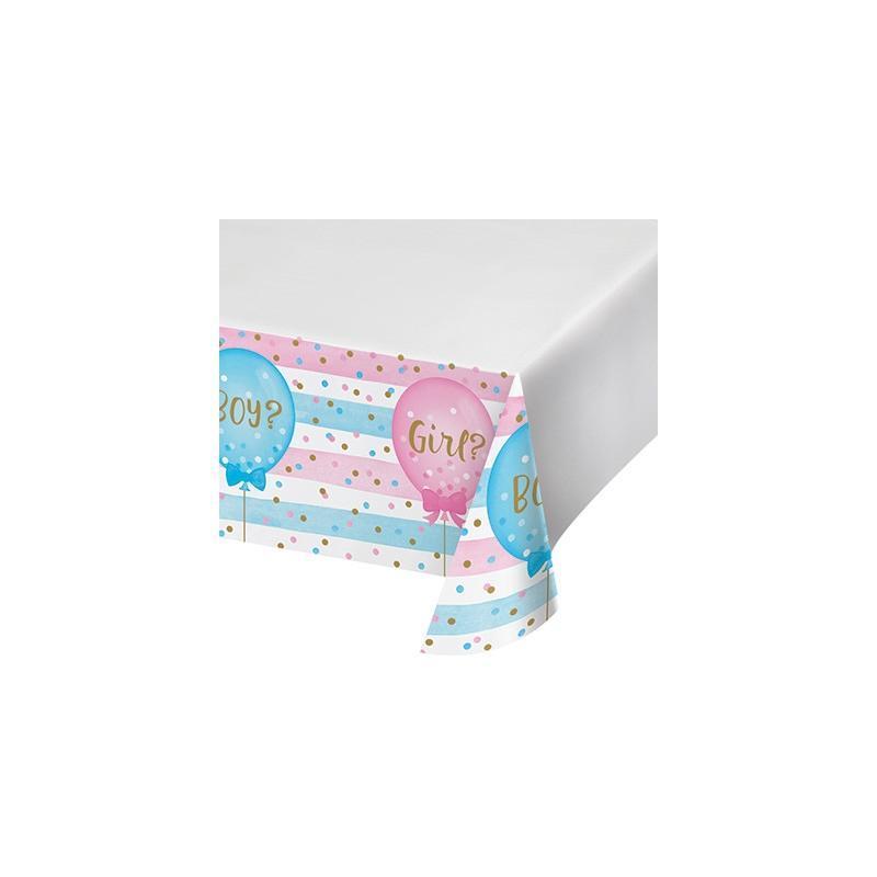 bigiemme tovaglia gender reveal - 137 cm x 259 cm