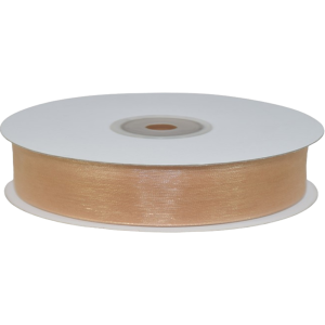 Nastro organza nocciola - 20 mm x 50 mt