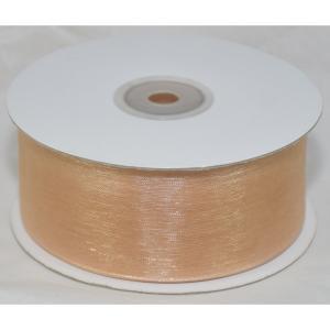 Nastro organza nocciola - 38 mm x 50 mt