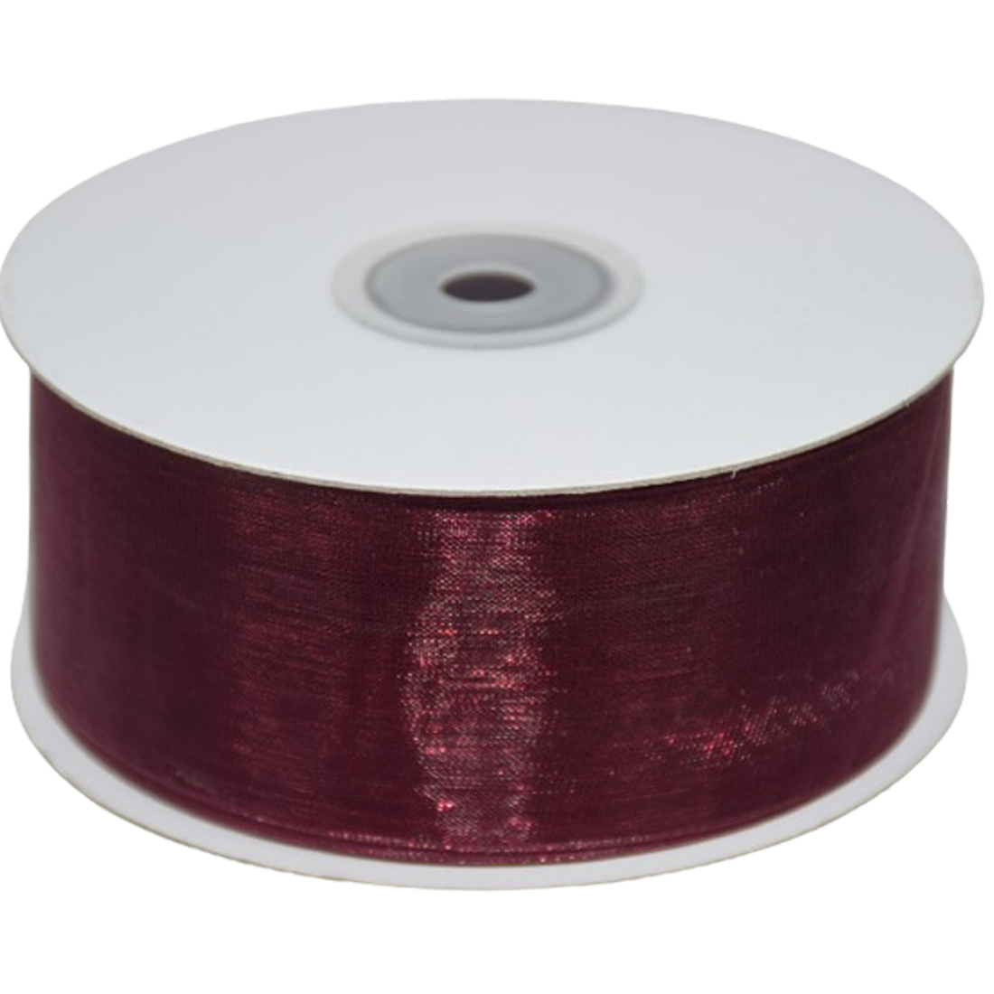 etm nastro organza borgogna - 38 mm x 50 mt - foto 1