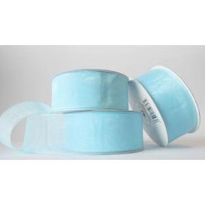 Nastro organza cielo - 38 mm x 50 mt