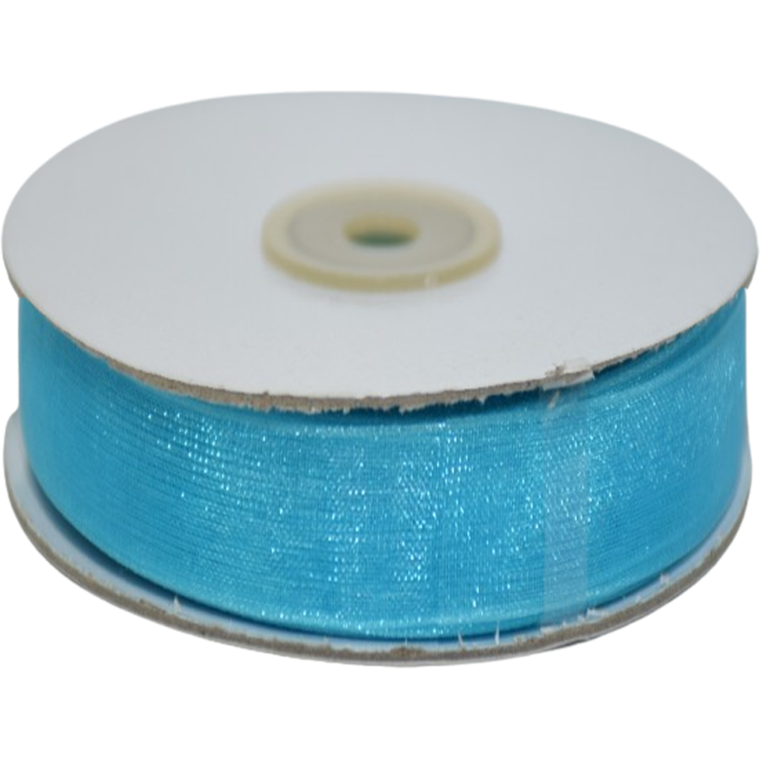 etm nastro organza turchese - 38 mm x 50 mt - foto 1