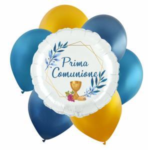 Party kit prima comunione blu royal