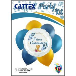 Party kit prima comunione blu royal