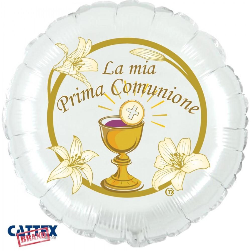 cattex palloncino in mylar prima comunione calice - 18''