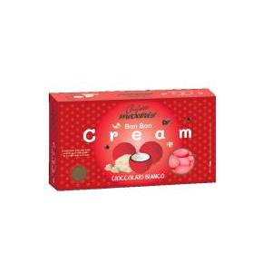 Confetti  bon bon ripieni alla crema di cioccolato bianco- 900 gr rosso