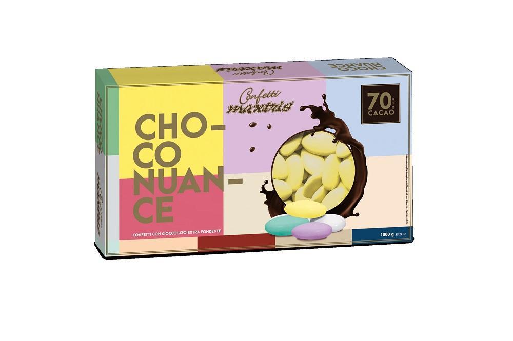 maxtris choco nuance giallo - confetti 1 kg