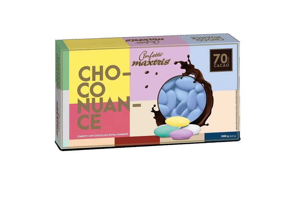 maxtris choco nuance cielo - confetti 1 kg