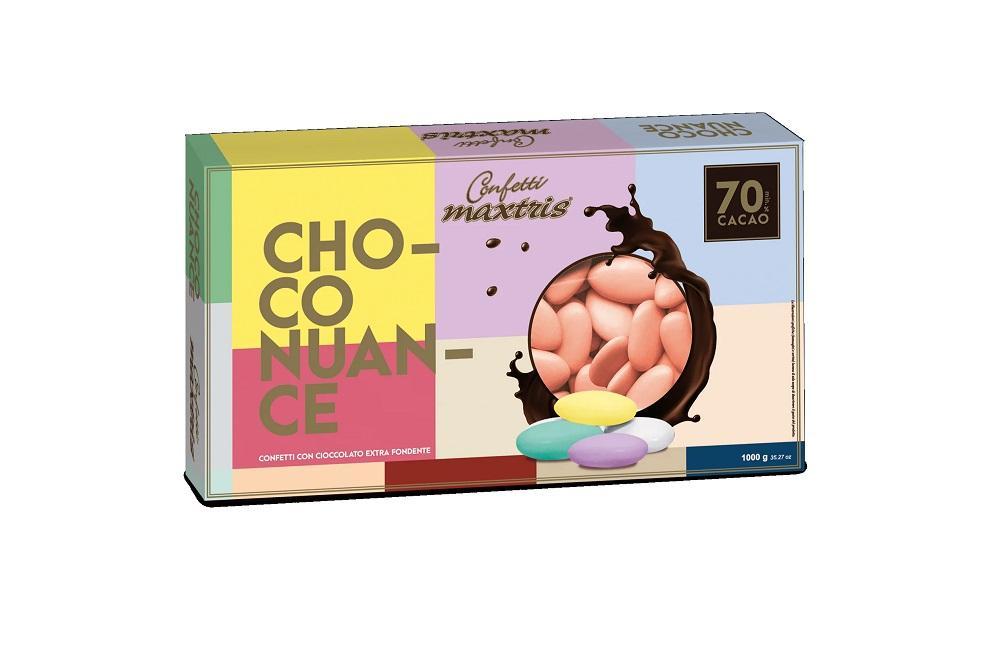 maxtris choco nuance pesca - confetti 1 kg - foto 1