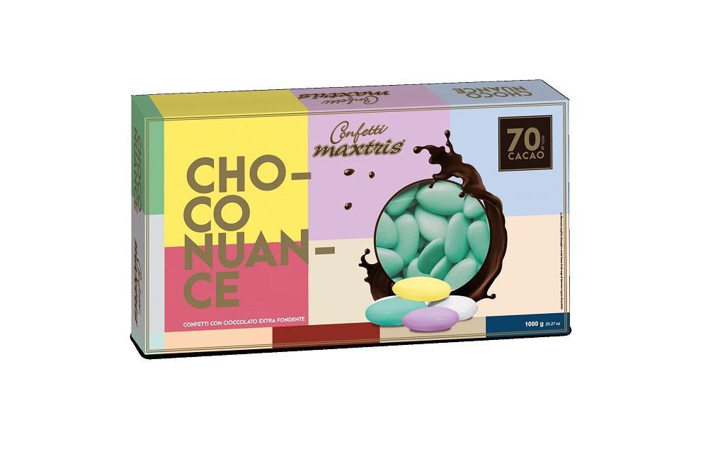 maxtris choco nuance acquamarina - confetti 1 kg