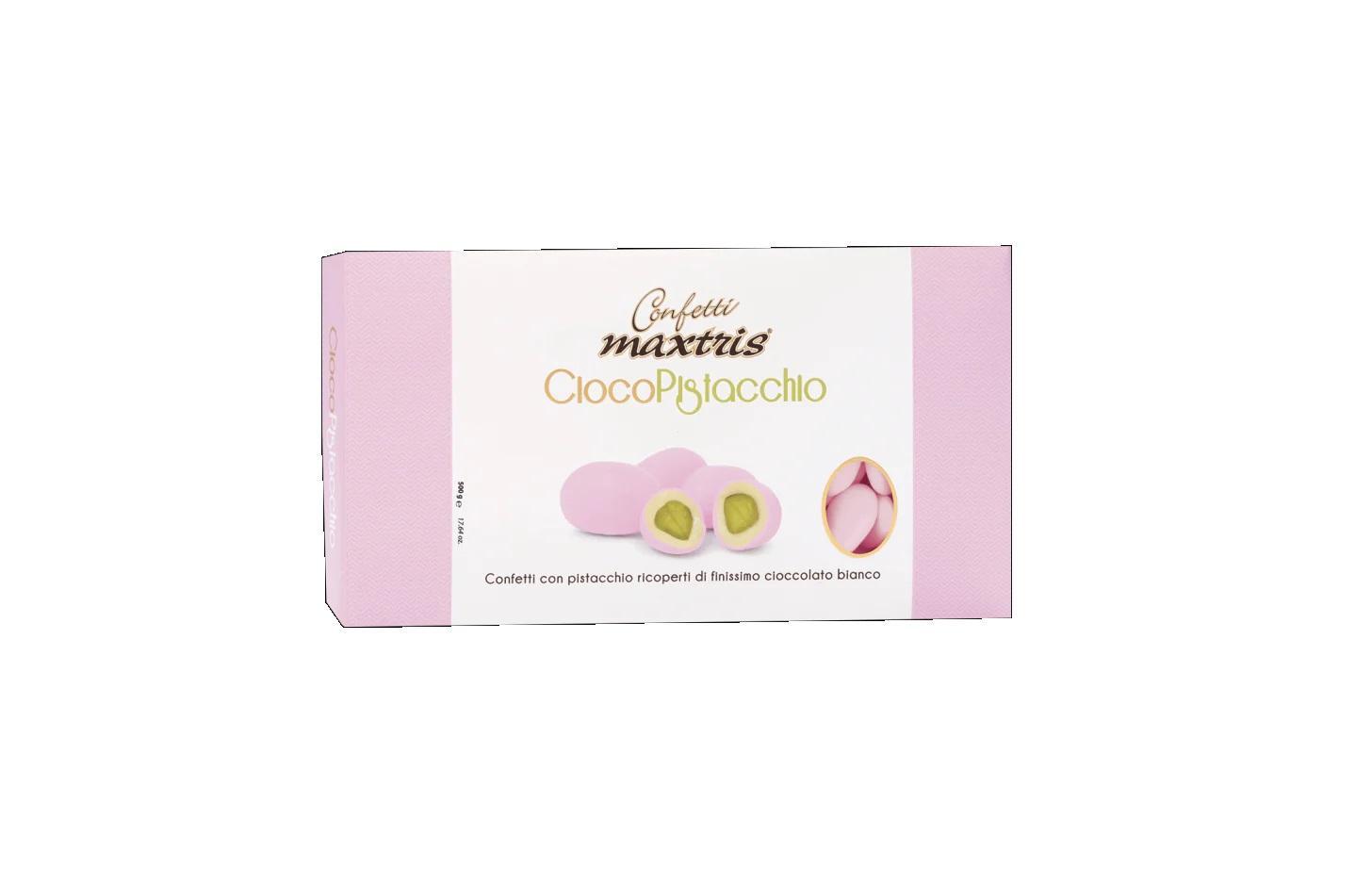 maxtris maxtris ciocopistacchio rosa - confetti 500 gr