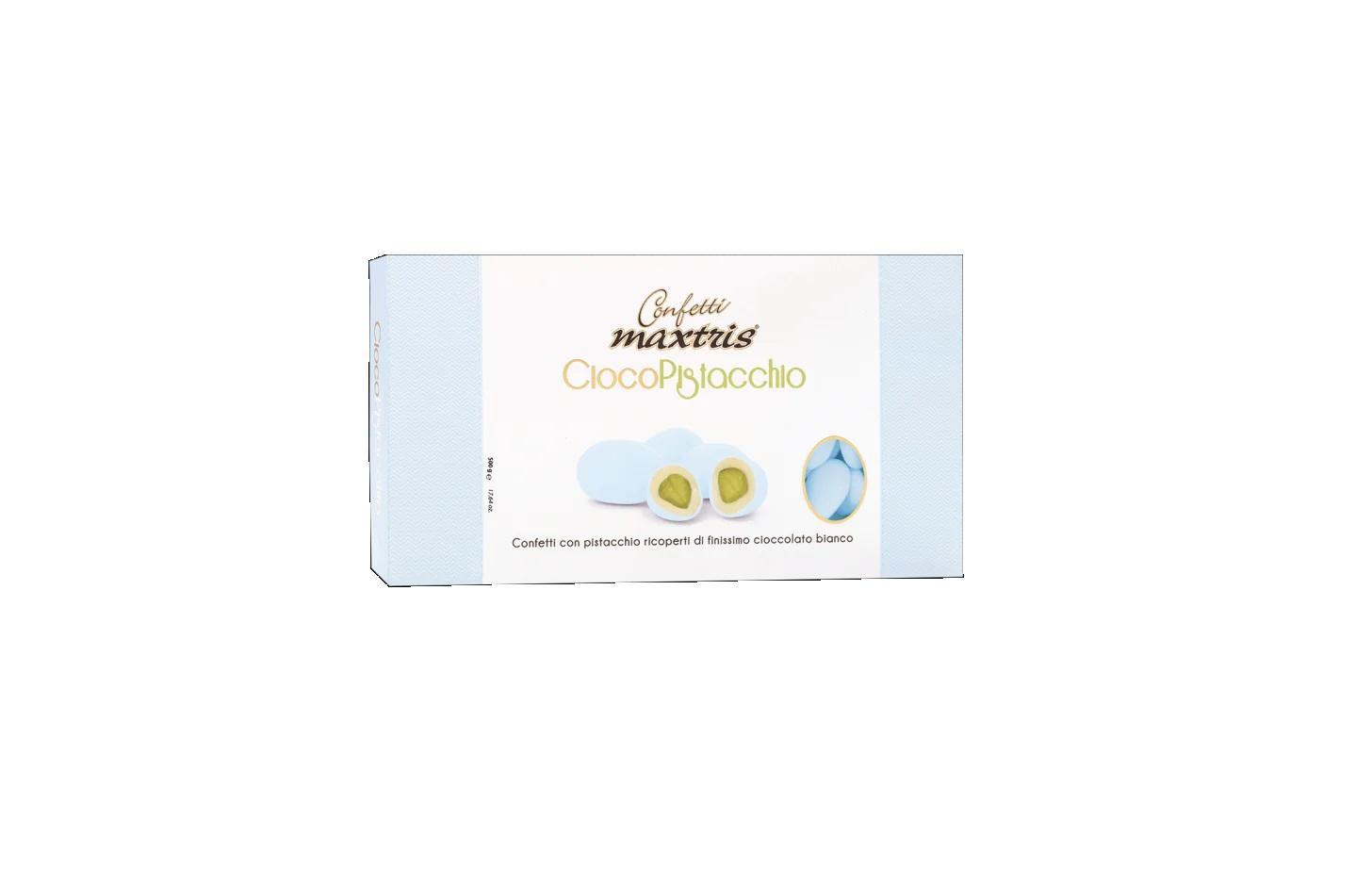 maxtris maxtris ciocopistacchio celeste - confetti 500 gr