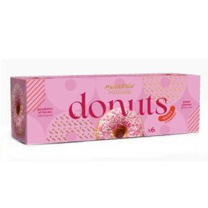 Donuts fragola con glassa rosa - 6 pz