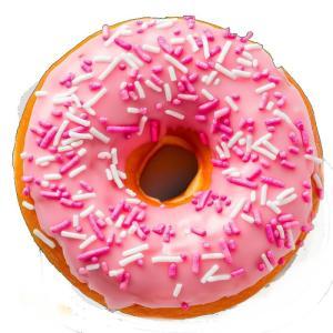 Donuts fragola con glassa rosa - 6 pz