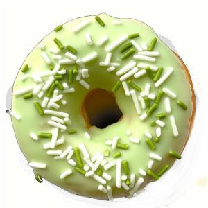 Donuts pistacchio con glassa verde - 6 pz