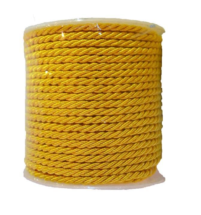 dol24 srl cordoncino giallo - 5 mm x 25 mt