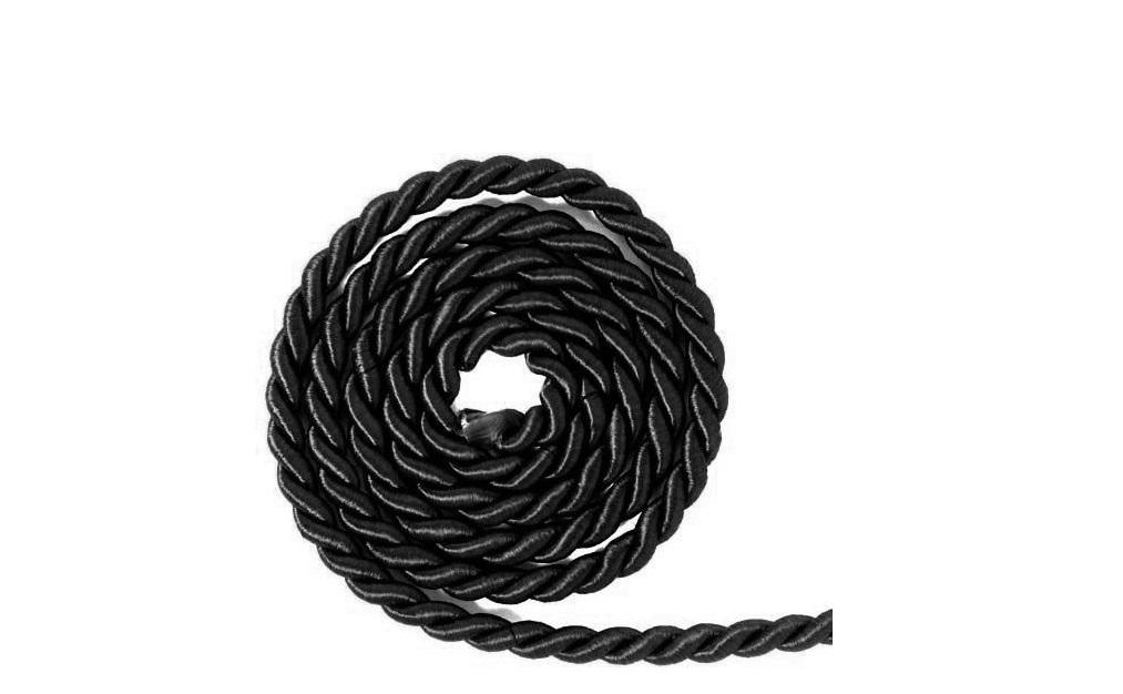 dol24 srl cordoncino nero - 3 mm x 25 mt