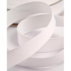 Nastro grosgrain bianco - 10 mm x 25 mt