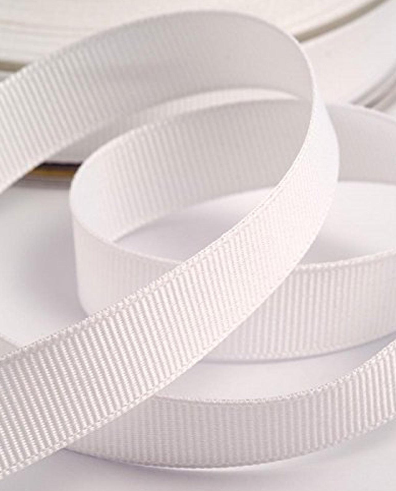 baratti nastro grosgrain bianco - 10 mm x 25 mt