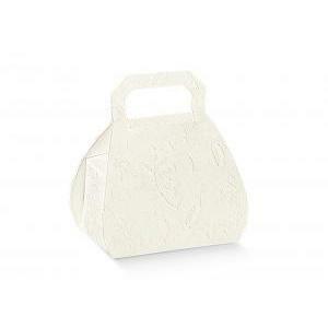 Borsa porta confetti harmony bianco 80 mm - 10 pz