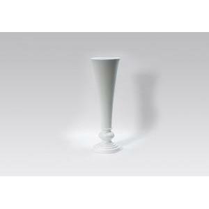 Vaso conico in resina 39 x h 121 cm - bianco