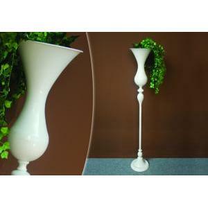 Alzata a forma di tulipano d. 25 x h 146 cm - bianco