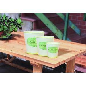 Caspo' latta jardin set 3pz h.16 d.16 green