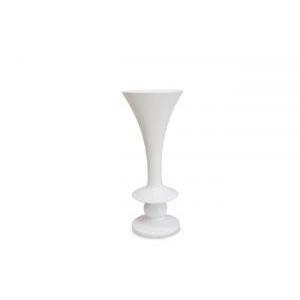 Vaso polyresina ball d.38 x h.90 cm - bianco