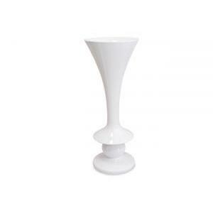 Vaso polyresina ball d. 42 x h.120 cm - bianco