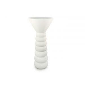 Vaso polyresina con bocca larga d.46 x h 120 cm - white