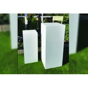 Colonne linn stone white set 2pz 38x38xh91