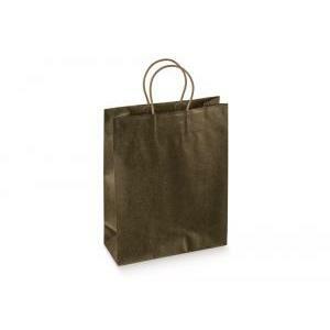 Shopper cordino  - effetto pelle - marrone - (350x130x430 mm)