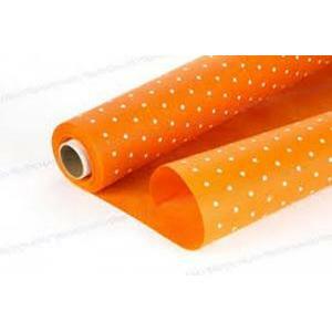 Tovaglia tnt pois 80cm x 20mt (60gr/mq) arancione