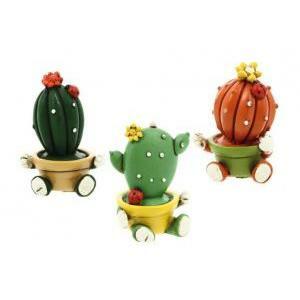 Cactus  assortiti in resina 3x3,5 cm