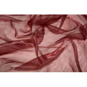 Organza tessuto bordeaux - 150 x 300 cm