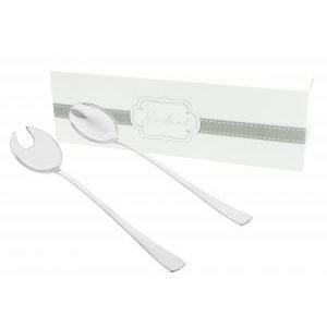 Set insalata acciaio l.25 cm c/ast.