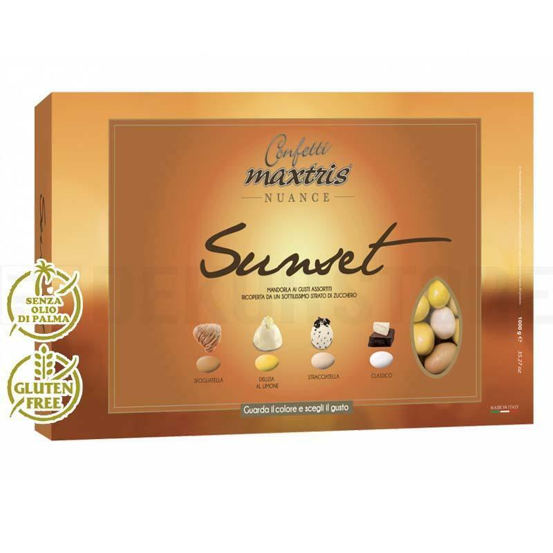 Confetti maxtris nuance sunset in confezione da 1KG arancione